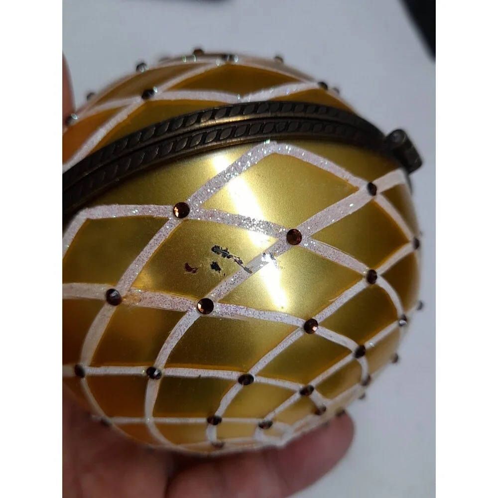 Mostowski Blown Glass Christmas Ornament Komozja Hinged  Read**